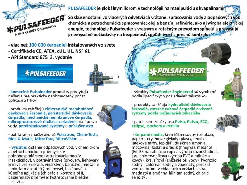 Výhradný distribútor čerpadiel PULSAFEEDER na SR