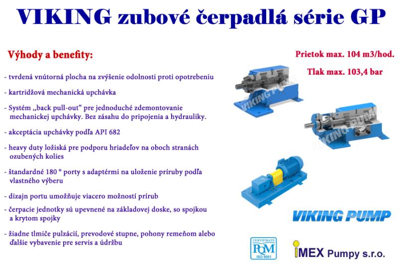 VIKING zubové čerpadlá série GP